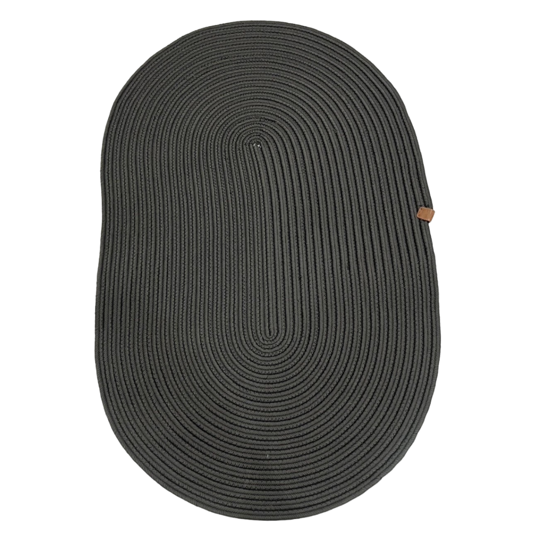 พรม MJhomedesigns Oval Carpet 04 ขนาด 80 x 120 ซม. ดำ_0